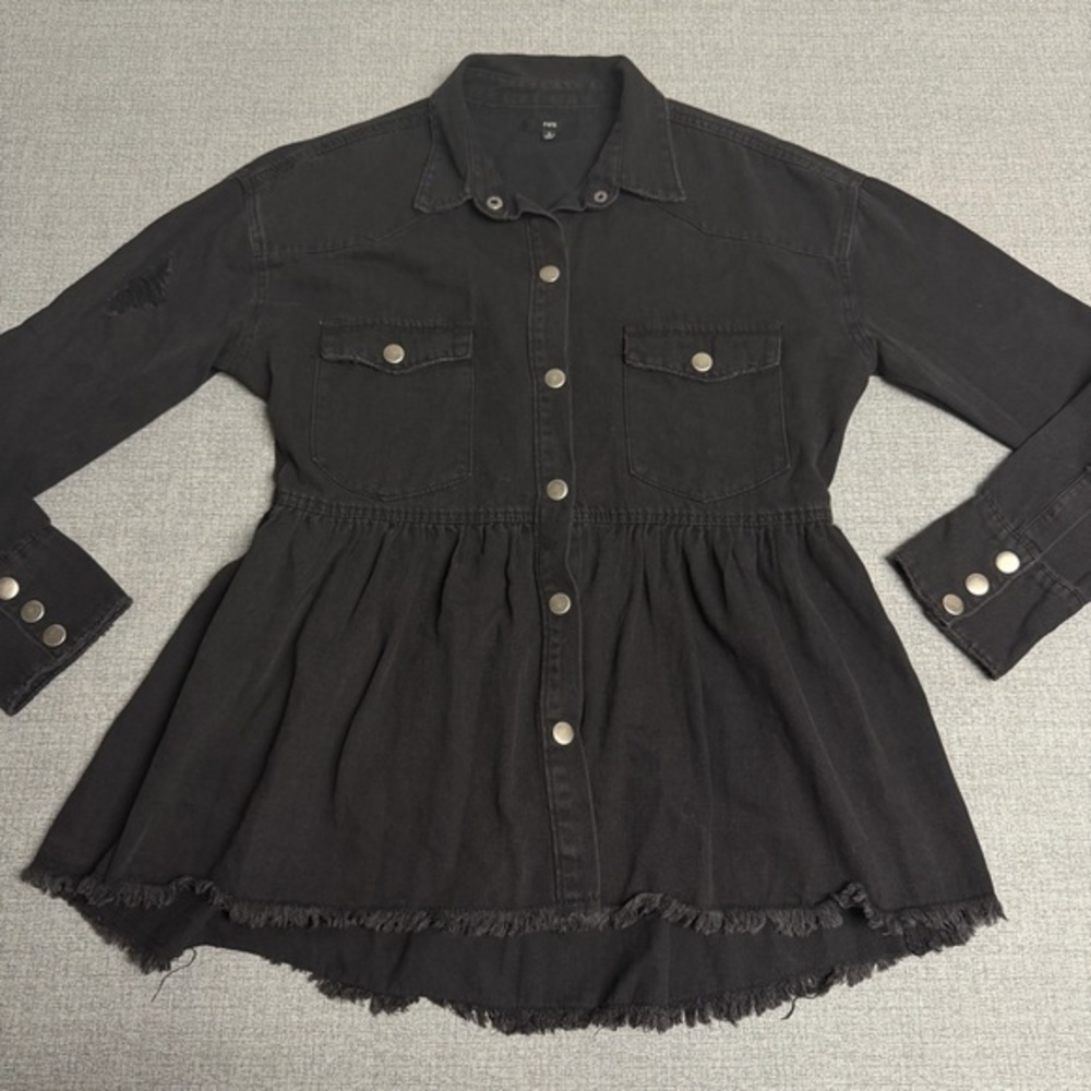 Fate Black Peplum Jacket